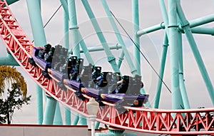 Speeding Roller coaster