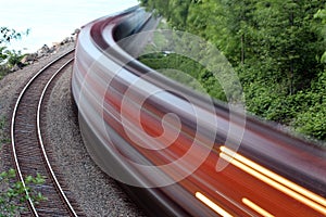 Speeding train