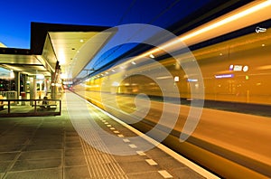 Speeding train