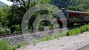 Speeding train