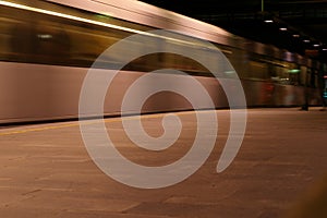 Speeding train in Oslo