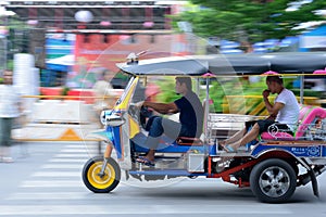 Speeding Tuk Tuk in Bangkok