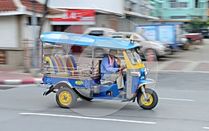 Speeding Tuk Tuk in Bangkok