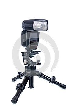 Speedlight with mini tripod