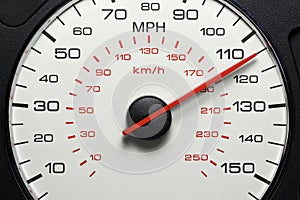 Speedometer at 115 MPH