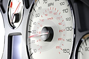 Speedometer at 25 MPH