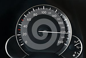 Speedometer of a car