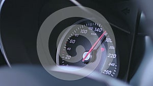 Speedometer - Car accelerating fast