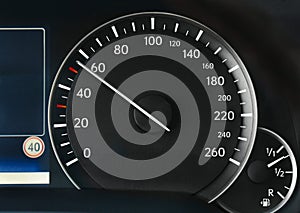 Speedometer of a car