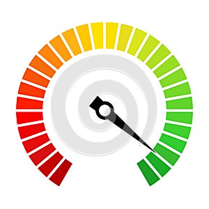 Speedometer dial vector icon