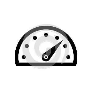 Speedometer gauge icon flat vector illustration design