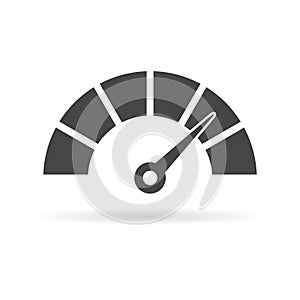 Speedometer or gauge icon photo