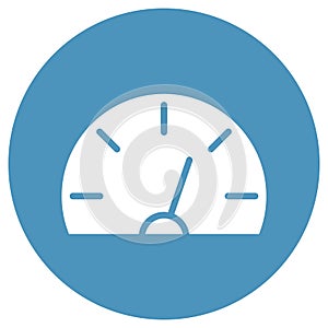 Speedometer Isolated Vector icon which can easily modify or edit
