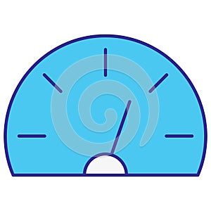 Speedometer Isolated Vector icon which can easily modify or edit