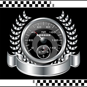 Speedometer racing shield