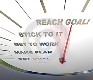 Speedometer - Reaching Your Goal