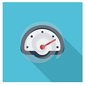 Speedometer simple modern flat icons vector collection of business