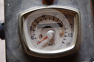 Speedometer vintage motorcycle
