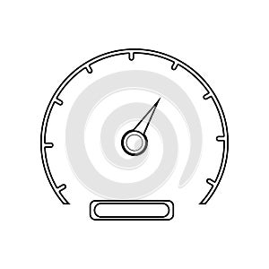 Speedometer on white background,vector ilistrecion