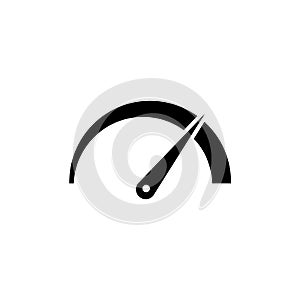 Speedometers icon, isolated. Flat design.