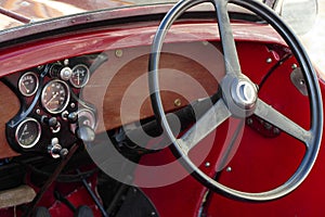 speedster classic car interior