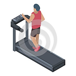 Speedwalk icon, isometric style