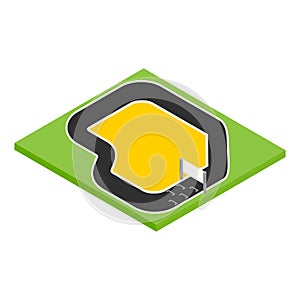 Speedway isometric 3d icon