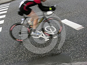 Speedy cyclist