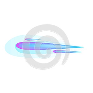 Speedy laser beam icon cartoon vector. Firearm energy