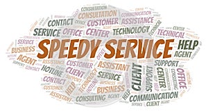 Speedy Service word cloud.