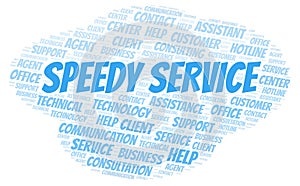 Speedy Service word cloud.