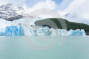 Spegazzini Glacier view from Argentino lake, Patagonia landscape, Argentina photo