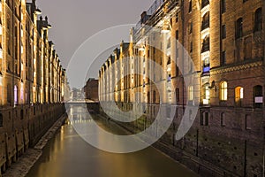 Speicherstadt warehouse district of Hamburg, Germany