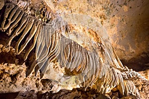 Speleothem formations known as the \
