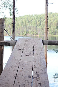 Spellbinding jumping path under lake