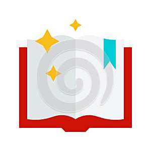 Spellbook vector, Magic related flat style icon