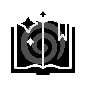 Spellbook vector, Magic related solid style editable stroke icon