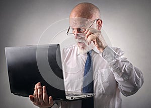 Spellbound businessman photo