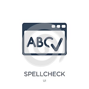 spellcheck icon in trendy design style. spellcheck icon isolated on white background. spellcheck vector icon simple and modern
