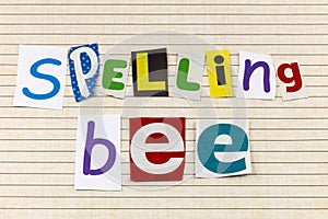Spelling bee learning school competition contest education language