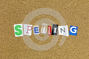 Spelling spell english words read book speech