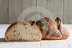 Spelt sourdough bread photo