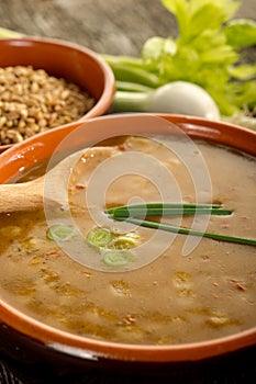 Spelt soup