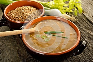 Spelt soup