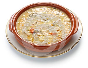 Spelt soup, farro soup, italian cuisine