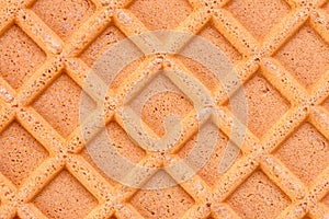 Spelt waffle with a grid pattern