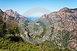 Spelunca Canyon and Porto Valley in Corsica Island