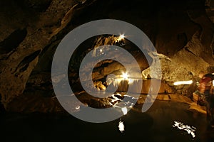 Spelunking at Sagada limestone caves, philippines