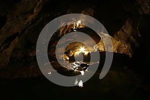 Spelunking at Sagada limestone caves, philippines