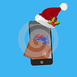 Spending money from mobile on christmas